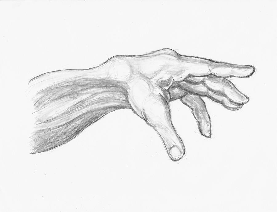 900x691 Hand Of Adam Reaching Drawing - Reaching Drawing