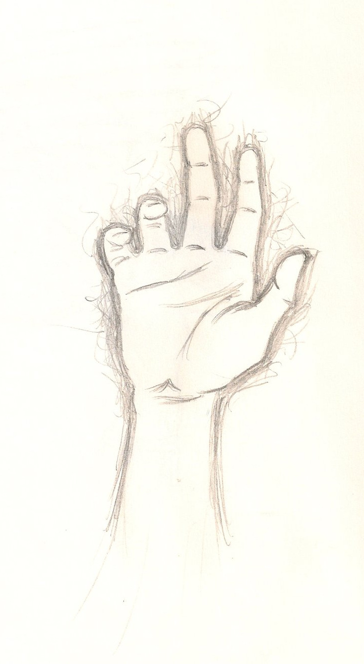 722x1317 Drawings Of Hands Reaching Up - Reaching Drawing