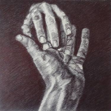 375x376 Reaching Hands Drawing - Reaching Hand Drawing