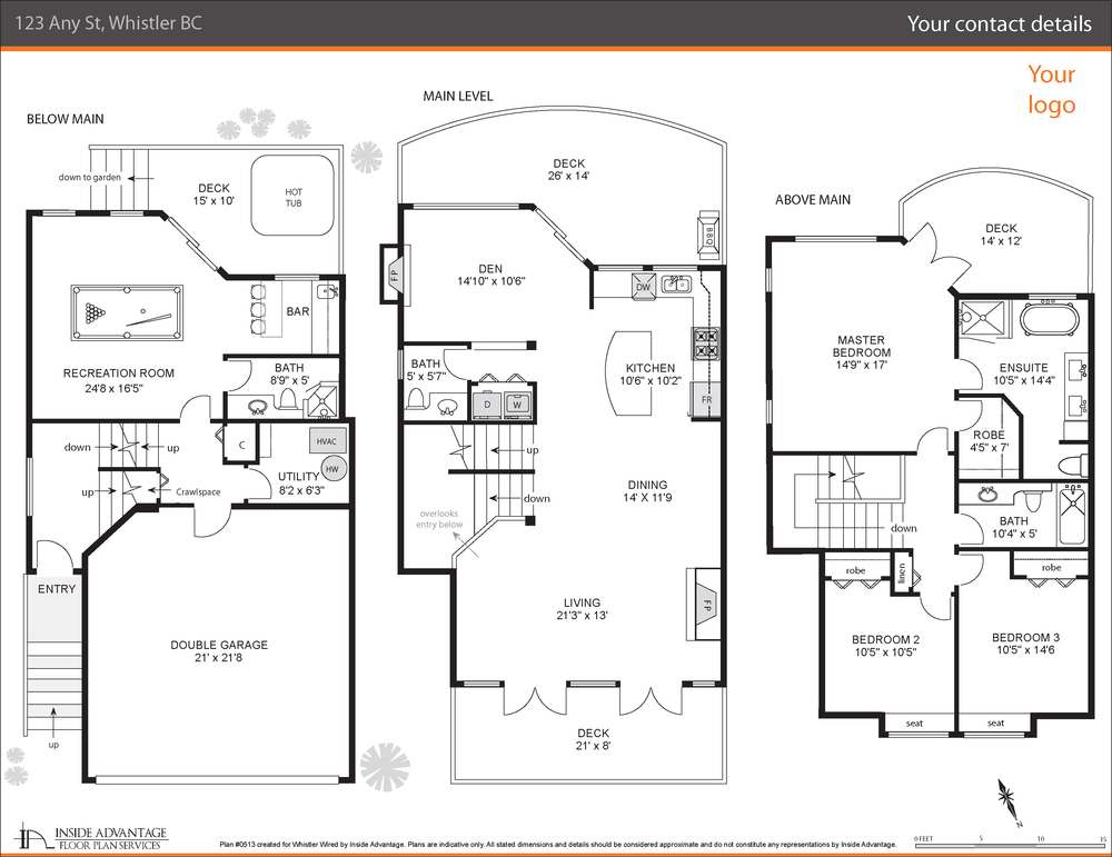 1000x771 Real Estate Inside Advantage, Whistler Floor Plans - Real Estate Drawing