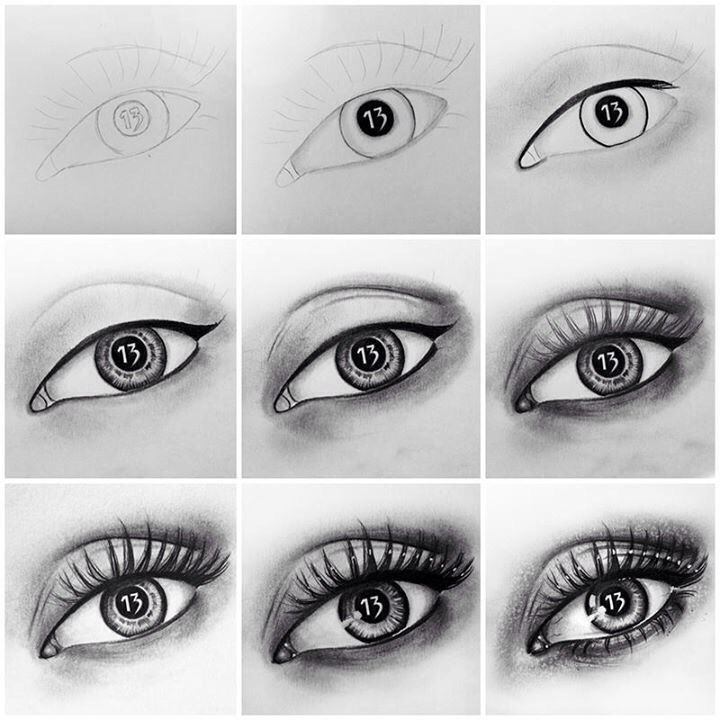 720x720 How To Draw A Real Eye Step - Real Eye Drawing