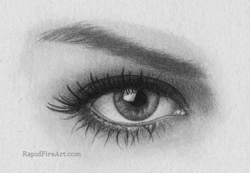358x248 how to draw a realistic eye rapidfireart - Real Eye Drawing