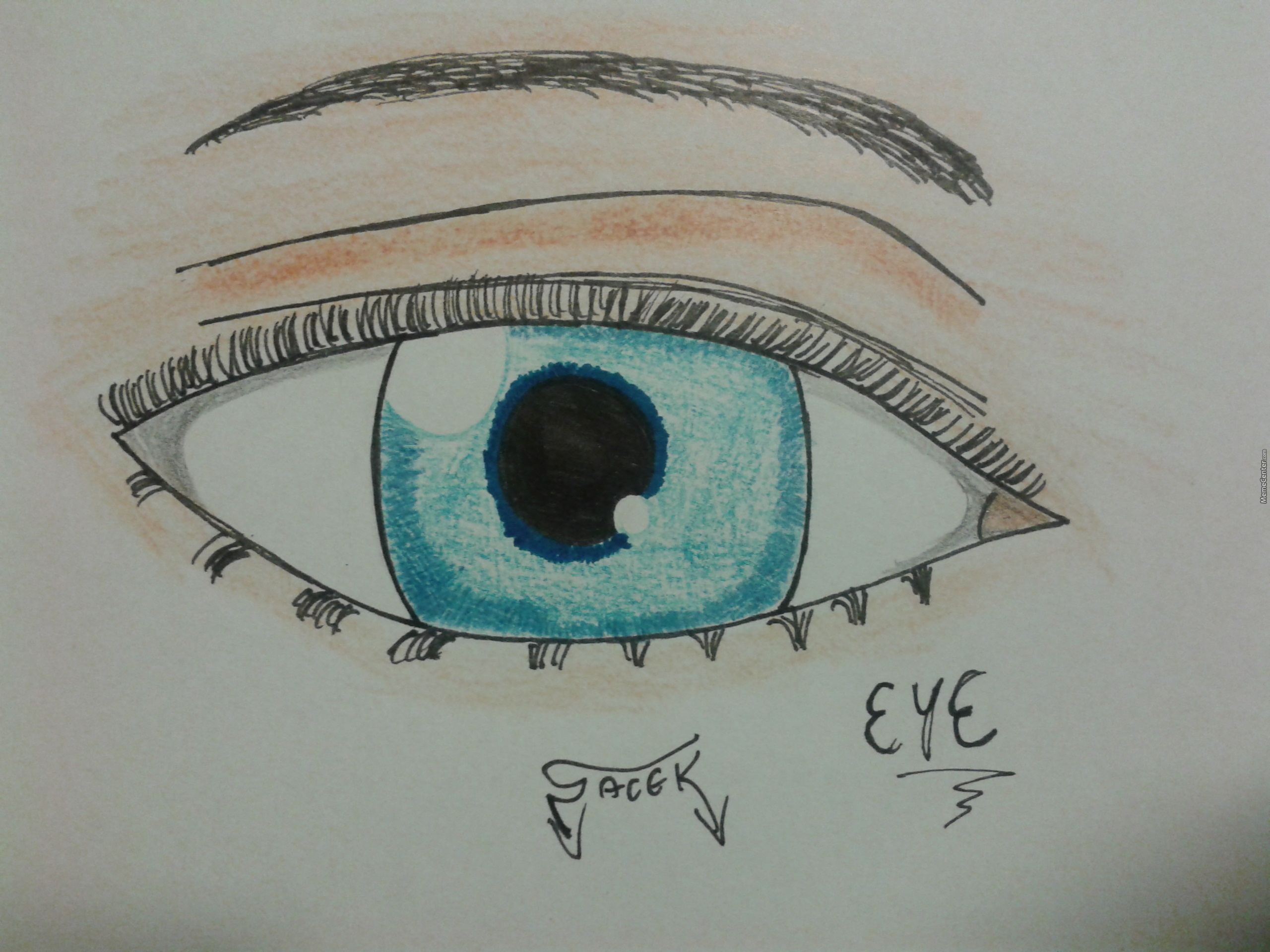 2560x1920 i try to draw a real eye what do you guys think - Real Eye Drawing