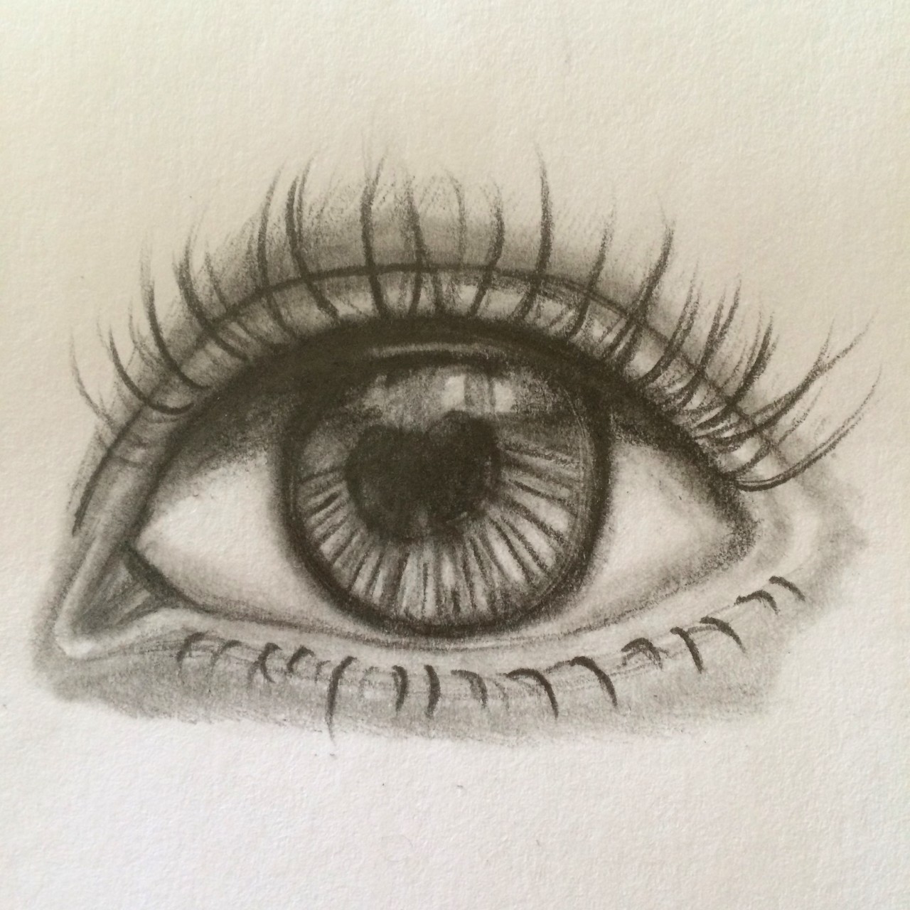 Real Eye Drawing at PaintingValley.com | Explore collection of Real Eye ...