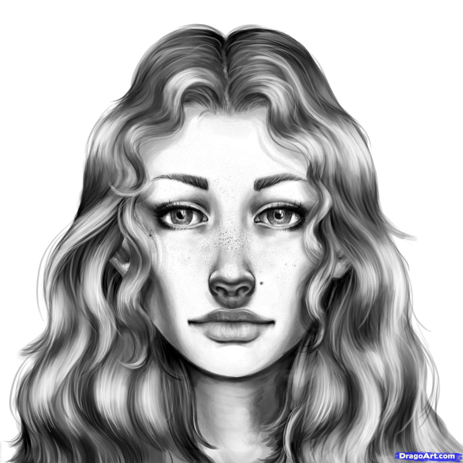 1600x1600 How To Draw Real Faces, Draw Faces, Step - Real Face Drawing