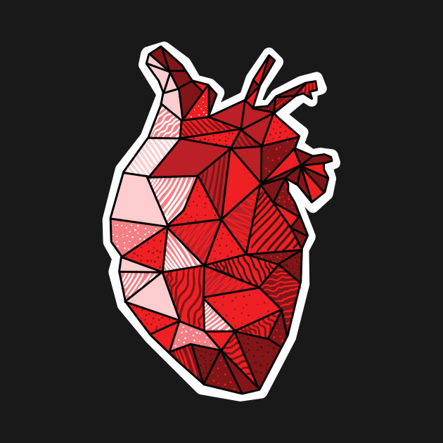 630x630 Real Anatomical Human Heart Drawing T Shirt - Real Heart Drawing