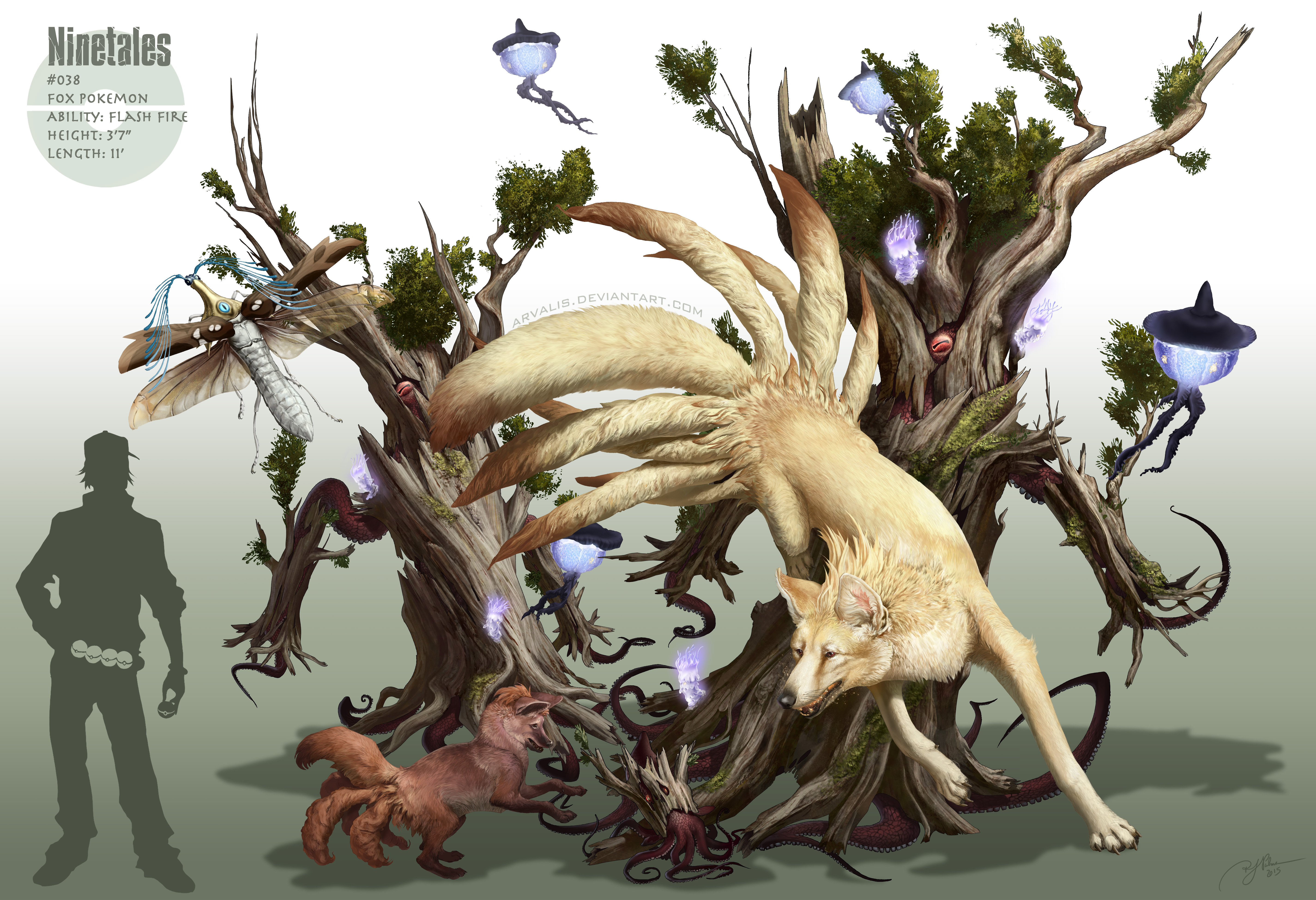 5700x3900 My First Go - Real Life Pokemon Drawings