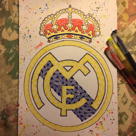 Real Madrid Drawing