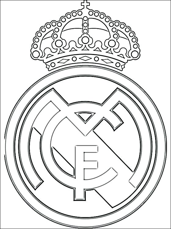 560x750 real logo coloring pages drawing for painting free madrid - Real Madrid Logo Drawing