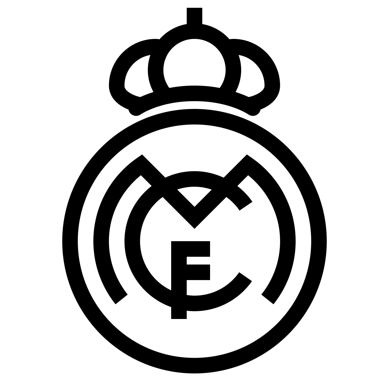 1600x1600 real madrid symbol all logos world - Real Madrid Logo Drawing
