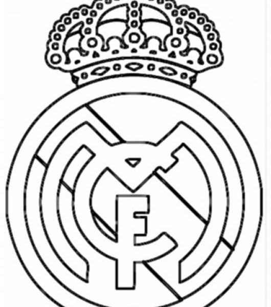 Real Madrid Logo Coloring Page