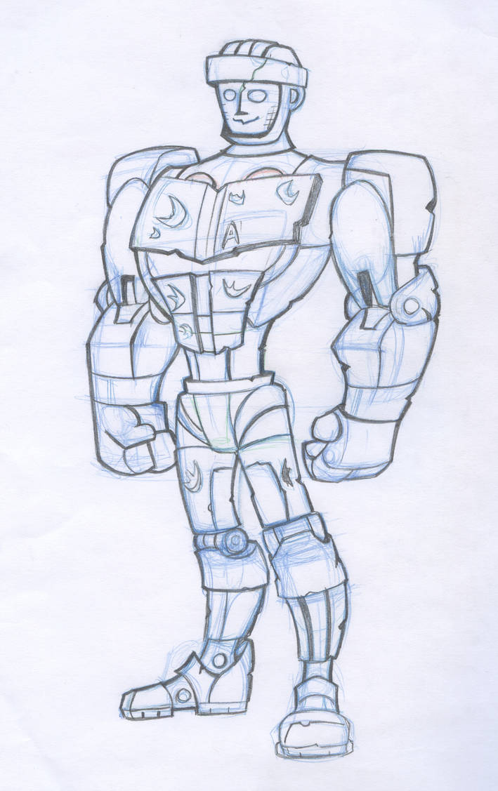 709x1127 real steel - Real Steel Atom Drawing