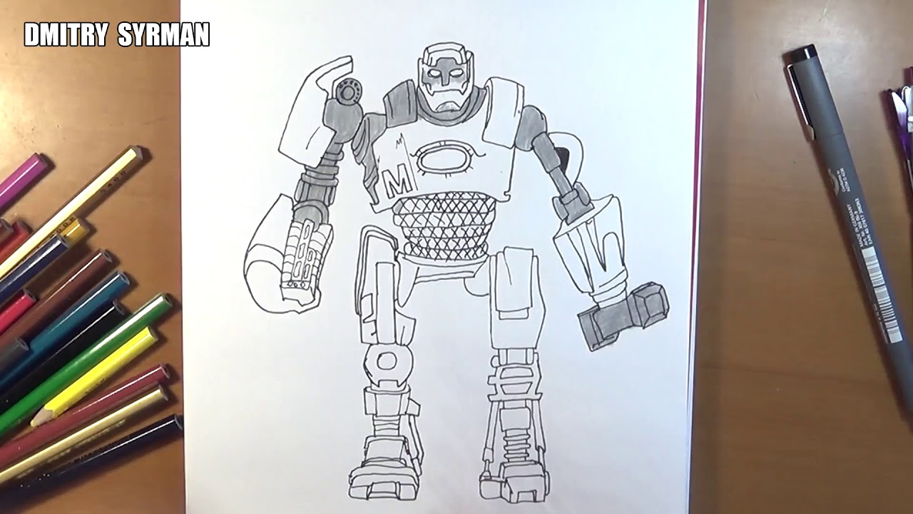 Real Steel Atom Drawing at Explore collection of