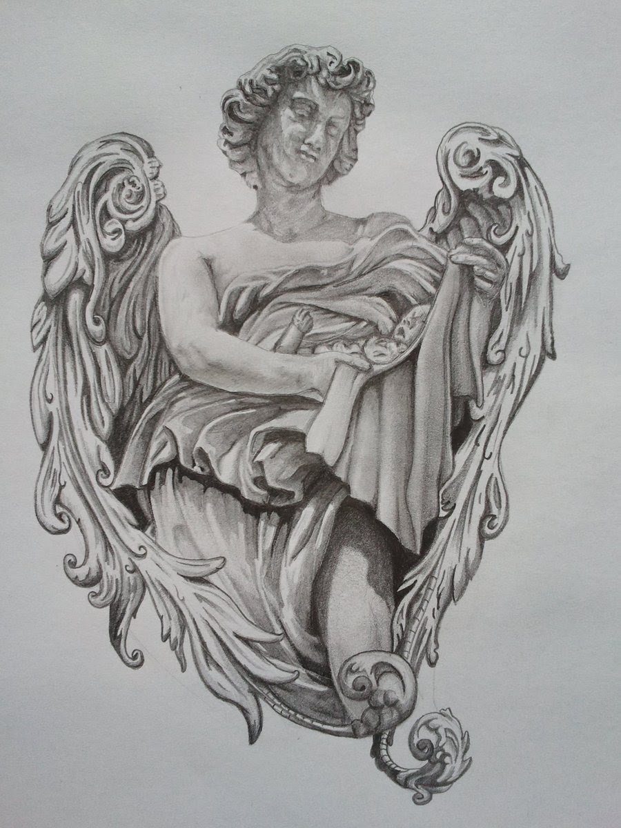 Realistic Angel Drawing at Explore collection of