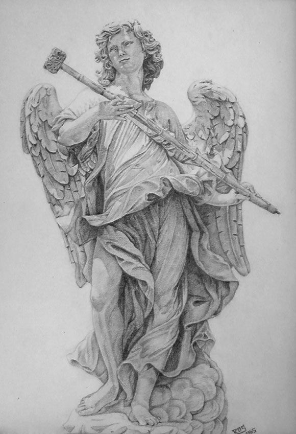 Realistic Angel Drawing at PaintingValley.com | Explore collection of ...