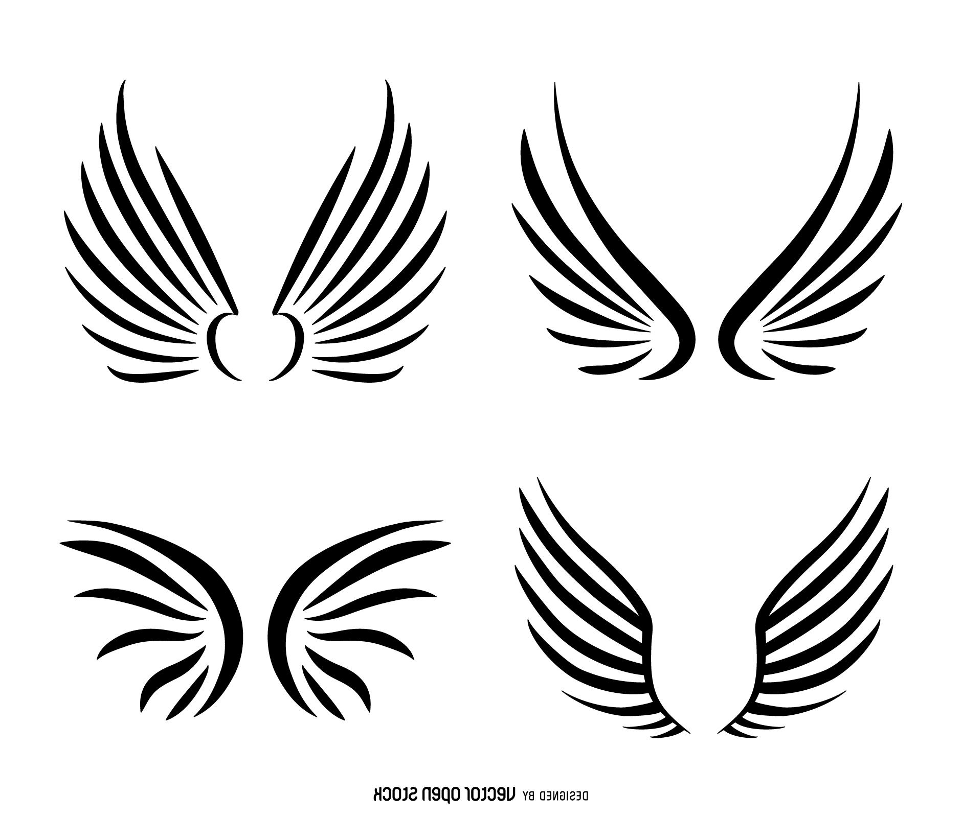1881x1601 hd realistic angel wings drawing image vector graphic, image - Realistic Angel Wings Drawing