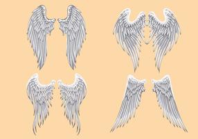 286x200 angel wings drawing - Realistic Angel Wings Drawing