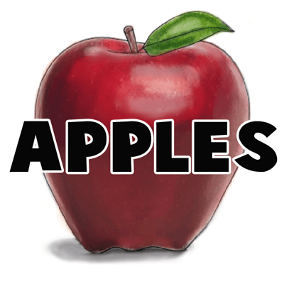 400x400 How To Draw Realistic Or Cartoon Apples With Easy Step - Realistic Apple Drawing