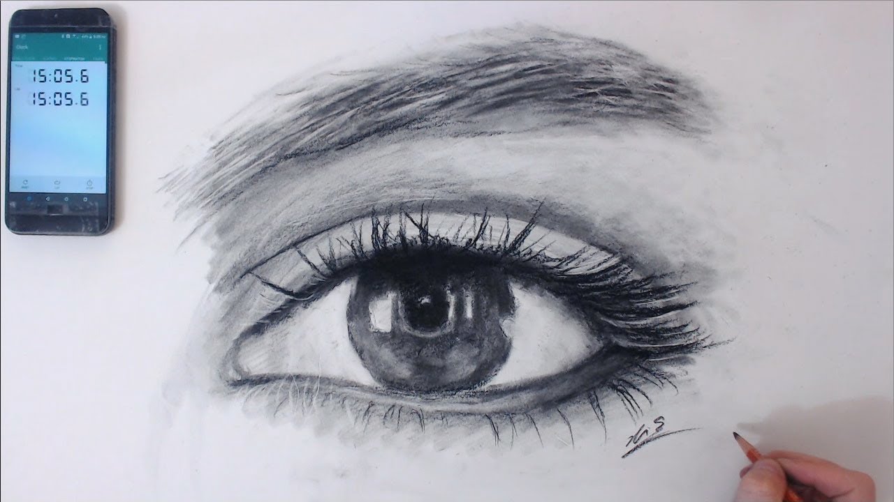 1280x720 How To Draw Realistic Eyes Like A Pro In Minutes Or Less - Realistic Art Drawings