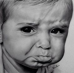 236x235 Portrait Of A Baby - Realistic Baby Drawing