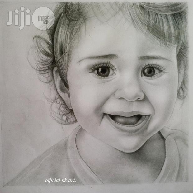 620x620 realistic baby pencil portrait drawing in ovia north east - Realistic Baby Drawing
