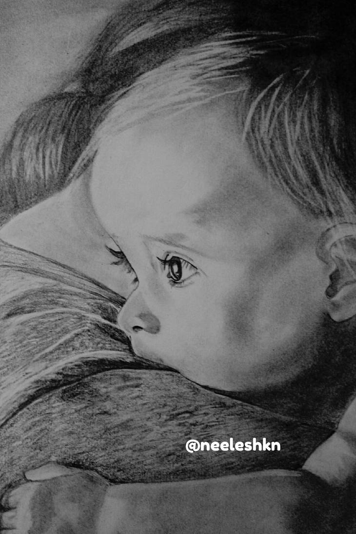 730x1095 Realistic Baby Drawing - Realistic Baby Drawing