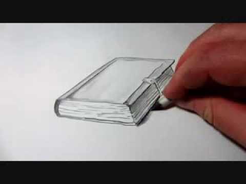 480x360 How To Draw A Book - Realistic Book Drawing