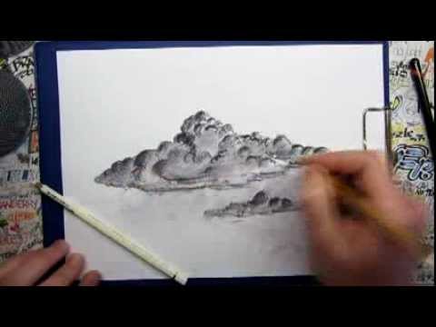 480x360 How To Draw Bad Weather Clouds - Realistic Cloud Drawing