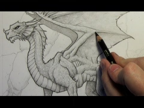 480x360 How To Draw A Dragon Step - Realistic Dragon Drawing