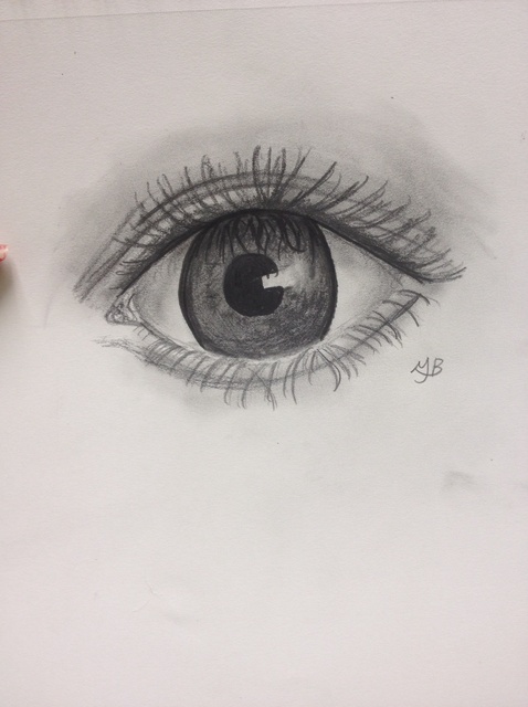 478x640 How To Draw A Semi Realistic Eye - Realistic Eye Drawing