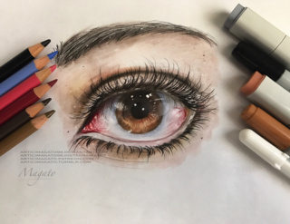 320x247 Realistic Eye Drawing - Realistic Eye Drawing