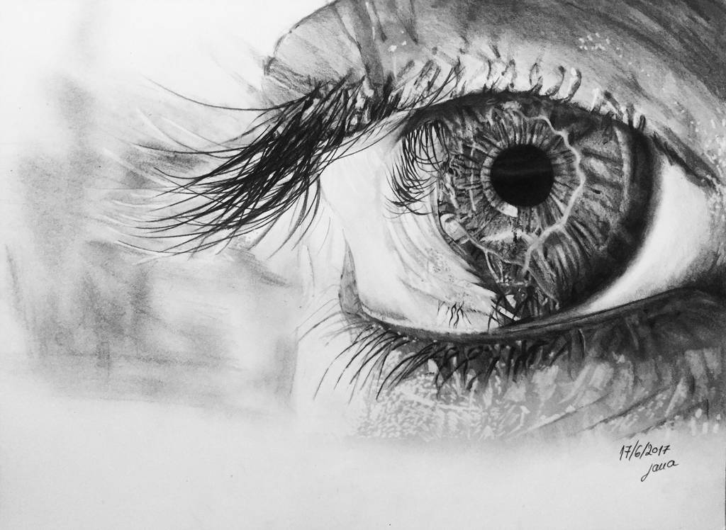 1024x748 Realistic Eye Pencil Drawing - Realistic Eye Pencil Drawing