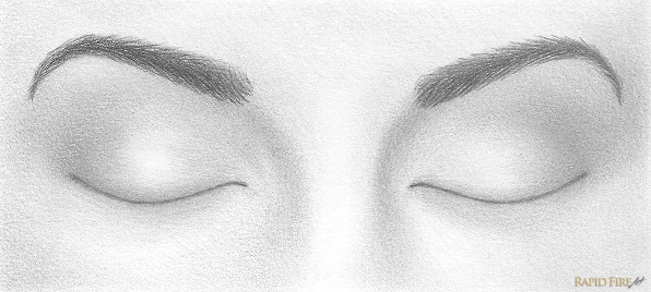 596x268 how to draw closed eyes rapidfireart - Realistic Eyebrow Drawing