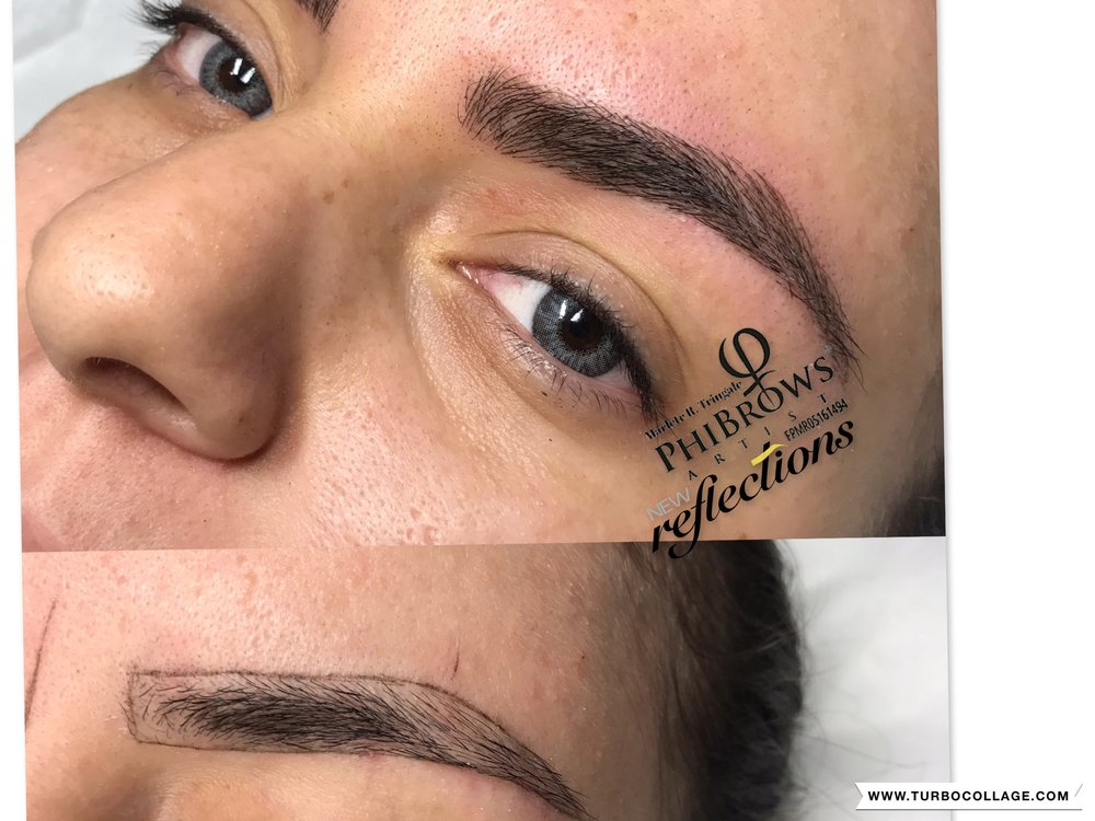 1000x750 phibrows microblading, semi permanent hyper realistic eyebrow - Realistic Eyebrow Drawing