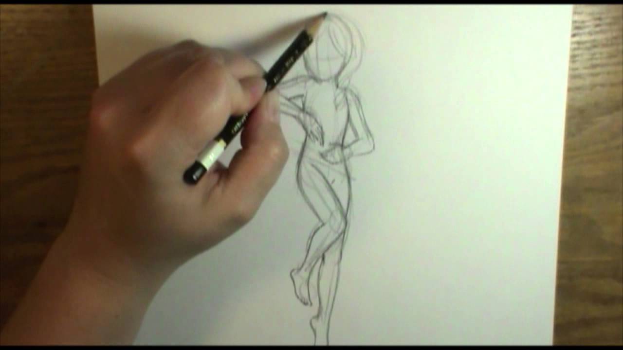 1280x720 How To Draw A Fairy Body - Realistic Fairy Drawing