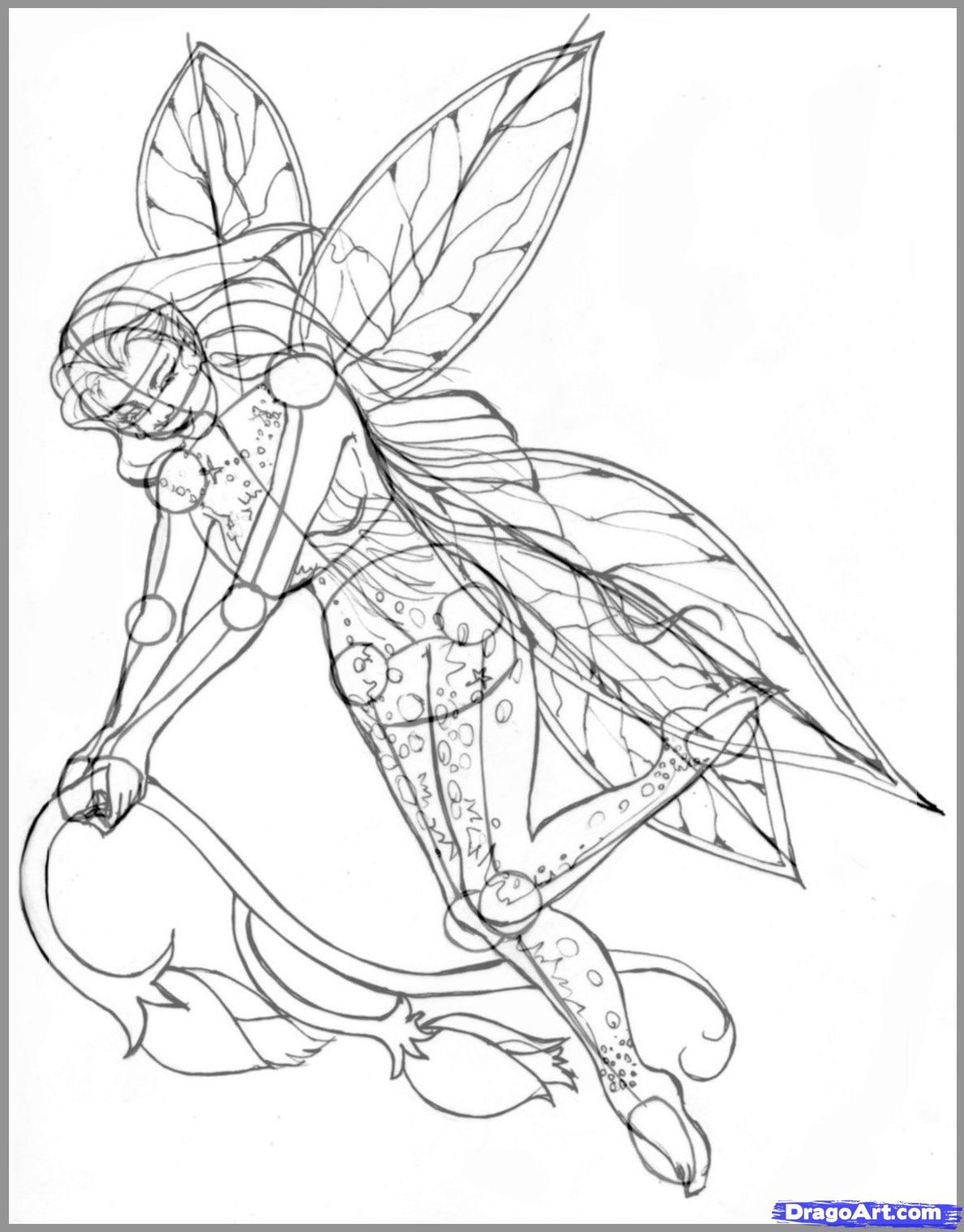 1189x1520 how to draw realistic fairies, draw a realistic fairy step all - Realistic Fairy Drawing