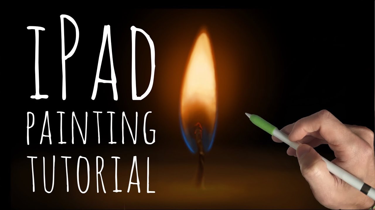 1280x720 Apple Pencil Drawing Tutorial - Realistic Fire Drawing