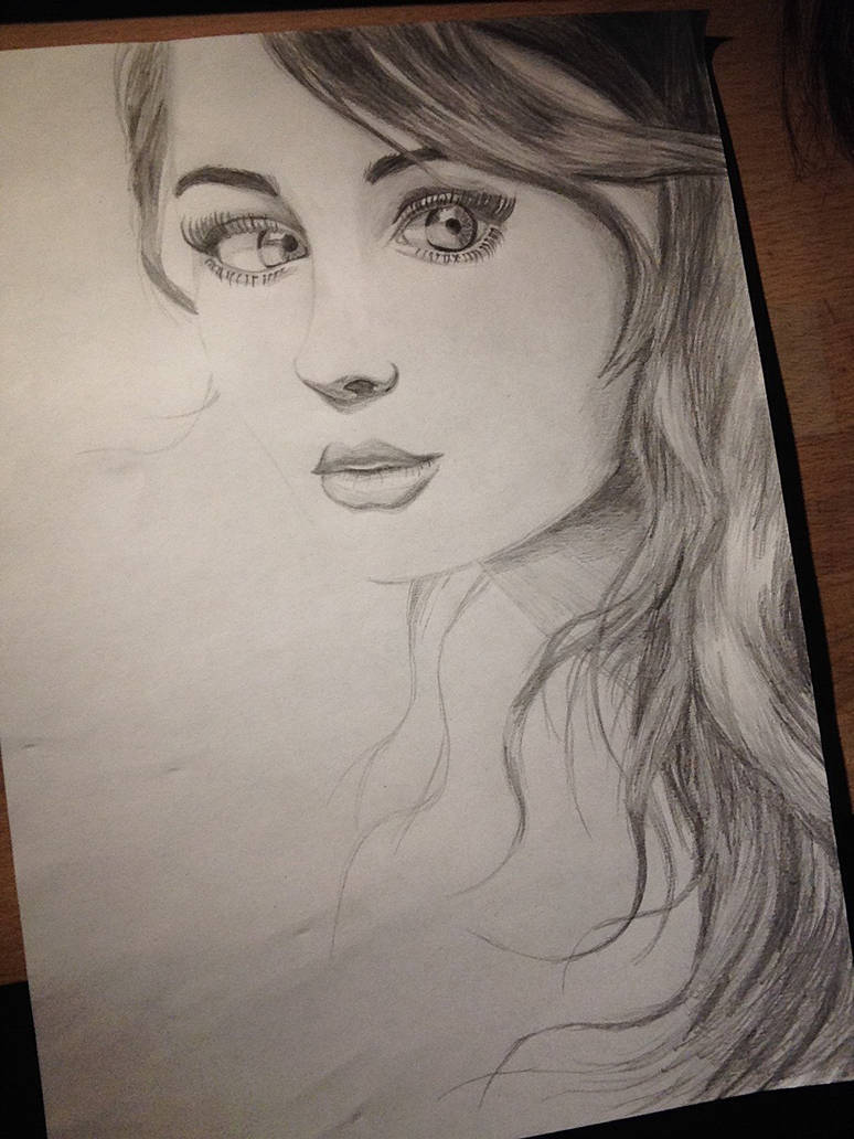 774x1032 Realistic Pretty Girl Drawing - Realistic Girl Drawing