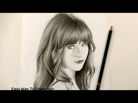 480x360 easy way to draw hair how to draw realistic hair speed drawing - Realistic Hair Drawing