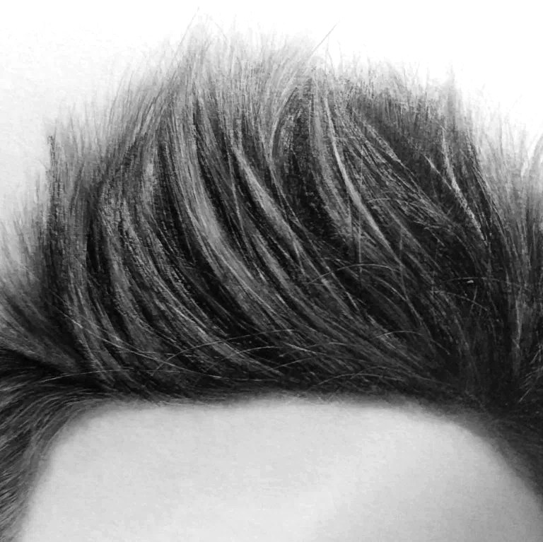 768x767 Drawing Realistic Male Hair - Realistic Hair Drawing