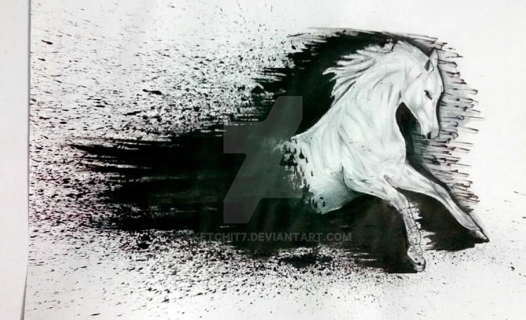 1024x623 Realistic Horse Drawing - Realistic Horse Drawing