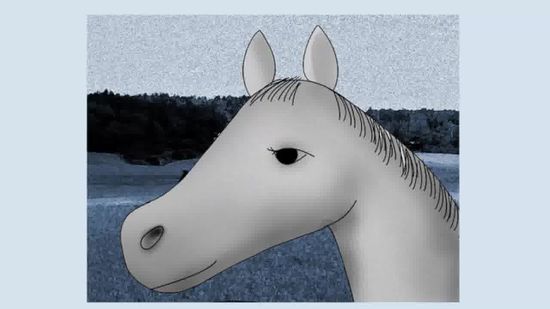 550x309 How To Draw A Horse Head Steps - Realistic Horse Head Drawing