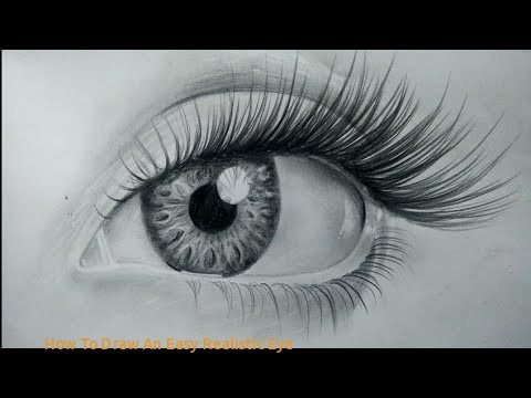480x360 How To Draw Human Eye Easy - Realistic Human Eye Drawing
