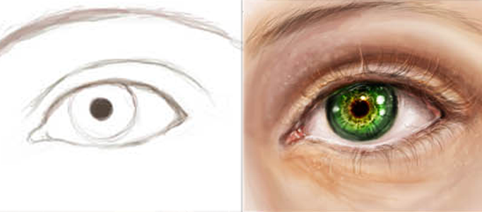 682x300 Drawing A Realistic Human Eye - Realistic Human Eye Drawing