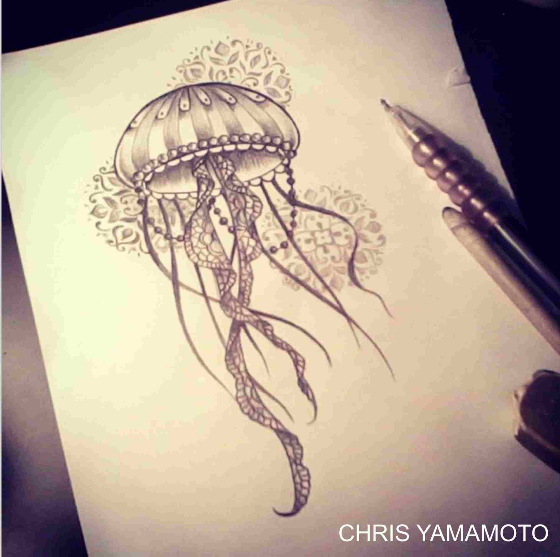 Realistic Jellyfish Drawing At Paintingvalley Com Explore