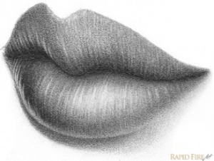 300x226 how to draw lips from the view rapidfireart - Realistic Lips Drawing