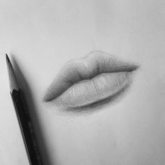 236x236 Pencil Drawing Of Lips Crafts And Diy Drawings, Detail Art - Realistic Lips Drawing