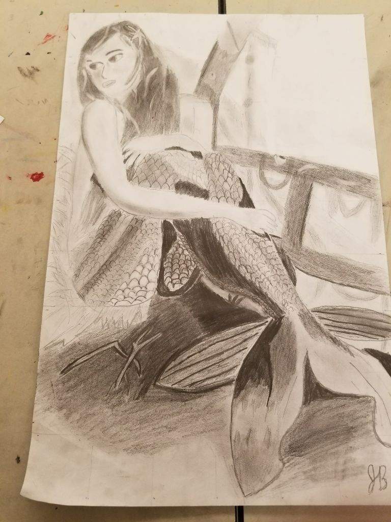 768x1024 Realistic Mermaid Drawing Arts And Ocs Amino - Realistic Mermaid Drawings