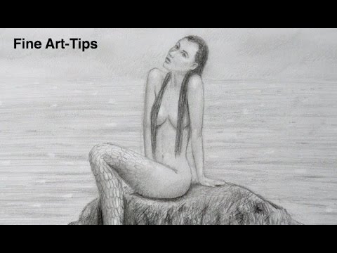 480x360 time lapse drawing draw a realistic mermaid - Realistic Mermaid Drawings