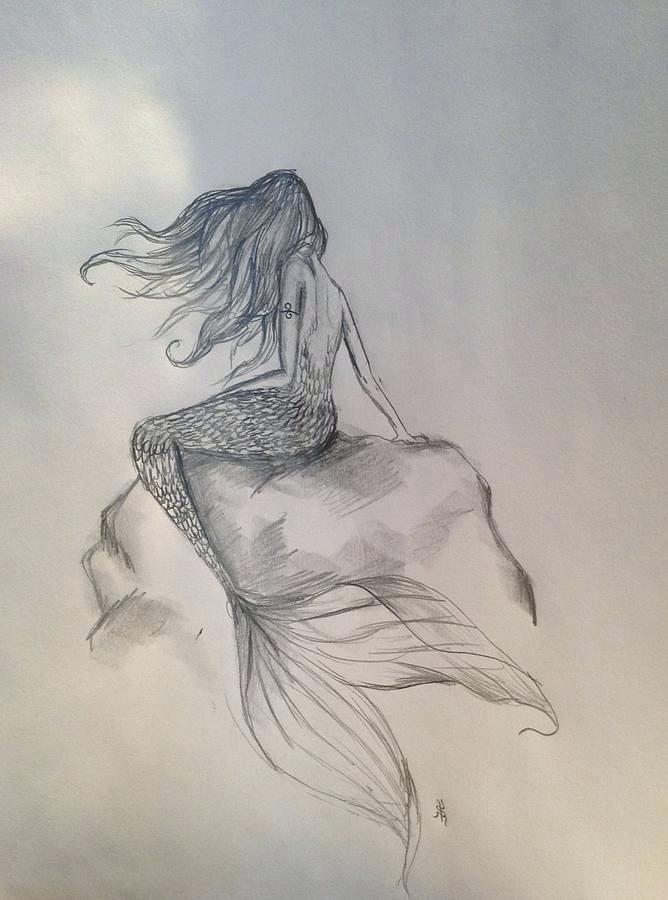 Mermaid Drawing Joakimskoog - Realistic Mermaid Drawings. 
